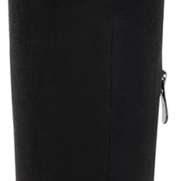 Stylish Women's Black Chunky Heel Knee High Boots - Perfect for Every Occasion - Picture 4 of 7